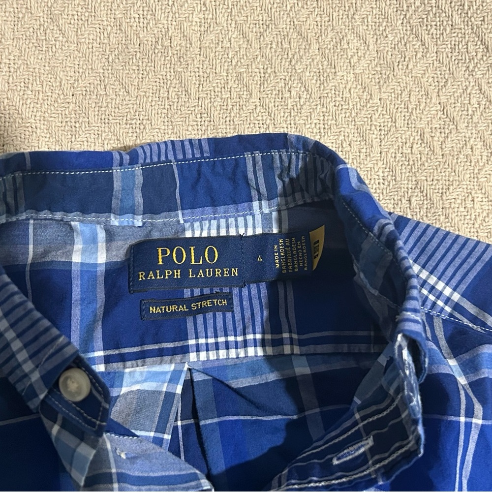 Polo by Ralph Lauren Blue Plaid Button-Down Shirt